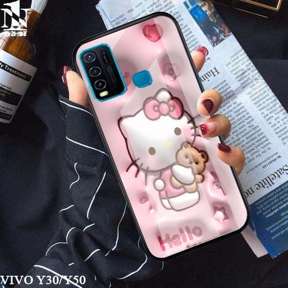case Vivo Y30/Y50- case Glossy-Pelindung case (melody timbul) softcase hp-case hp-casing hp-silikon-