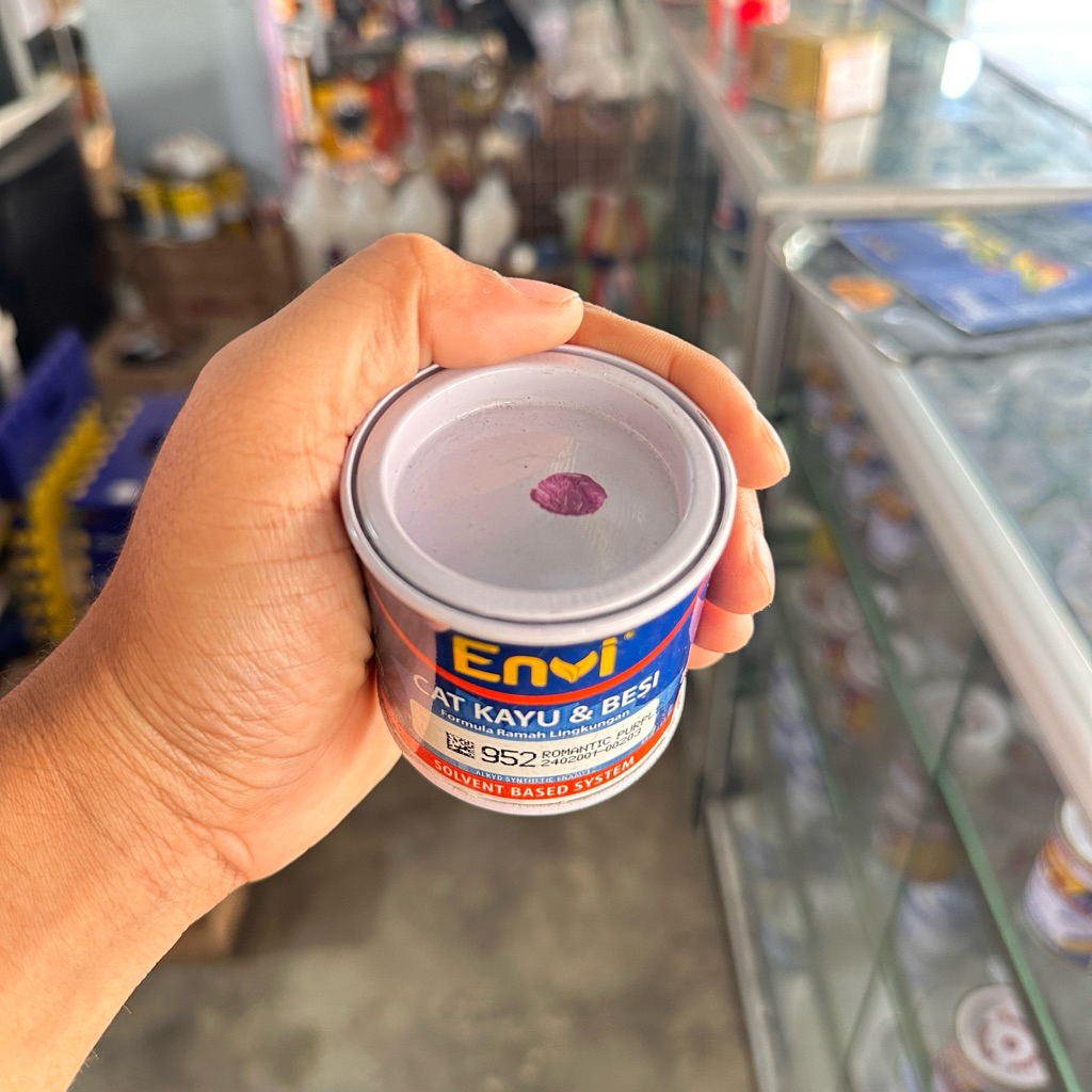 

ENVI Cat minyak kecil 100cc warna ungu