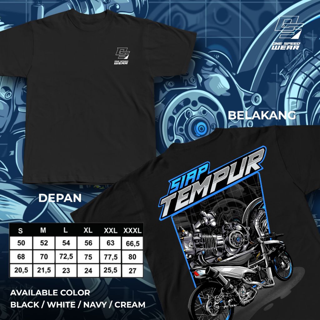 Kaos Racing 5TL Mio Racing Siap Tempur Baju Distro Motor Matic Yamaha Tshirt Otomotif 01