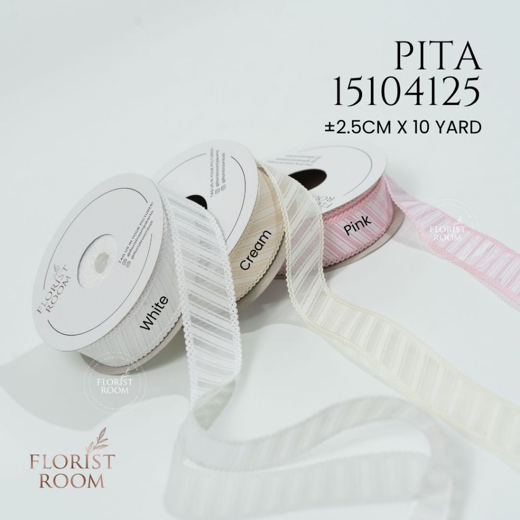 

Pita 15104125 ±2.5cm x 10yard - Ribbon Motif - Hadiah - Kado