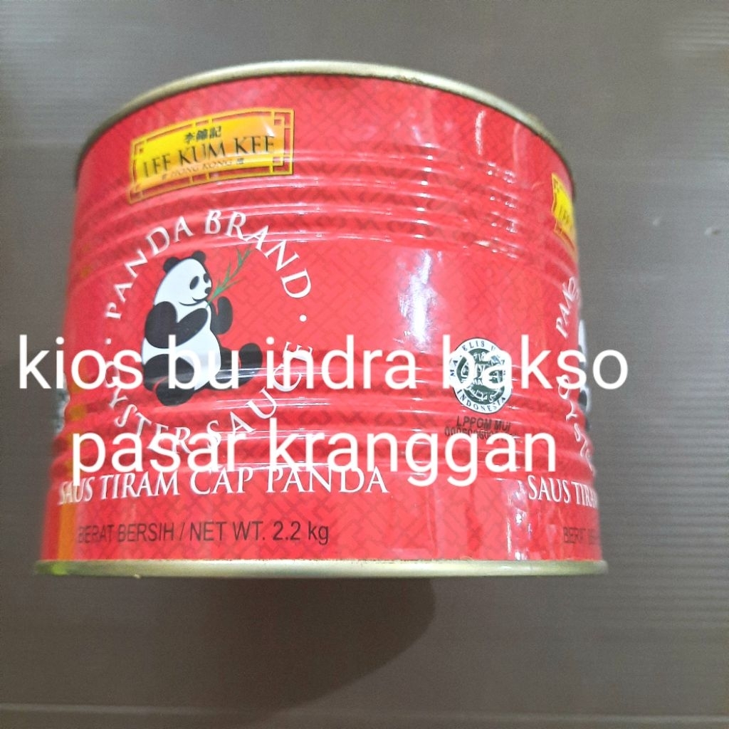 

saos tiram 2,2 kg kaleng panda brand lee kum kee lkk saus oyster sauce