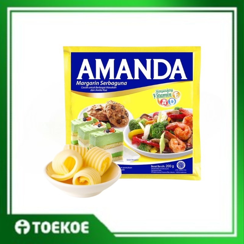 

TOEKOE Mentega Amanda 200 Gram - Margarin Amanda