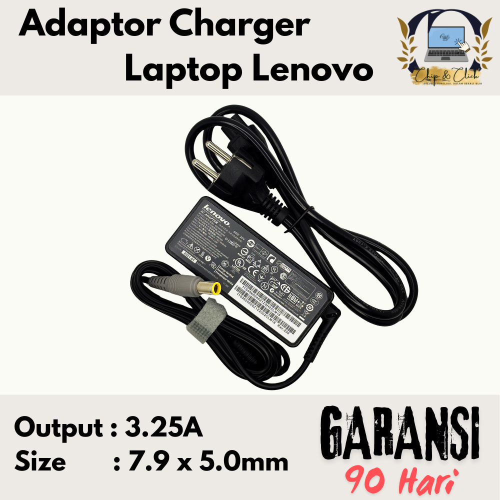 65W Adaptor Charger Thinkpad X201 X201S X201T X220 X220I X300 X301 3.25a 7950mm BERGARANSI