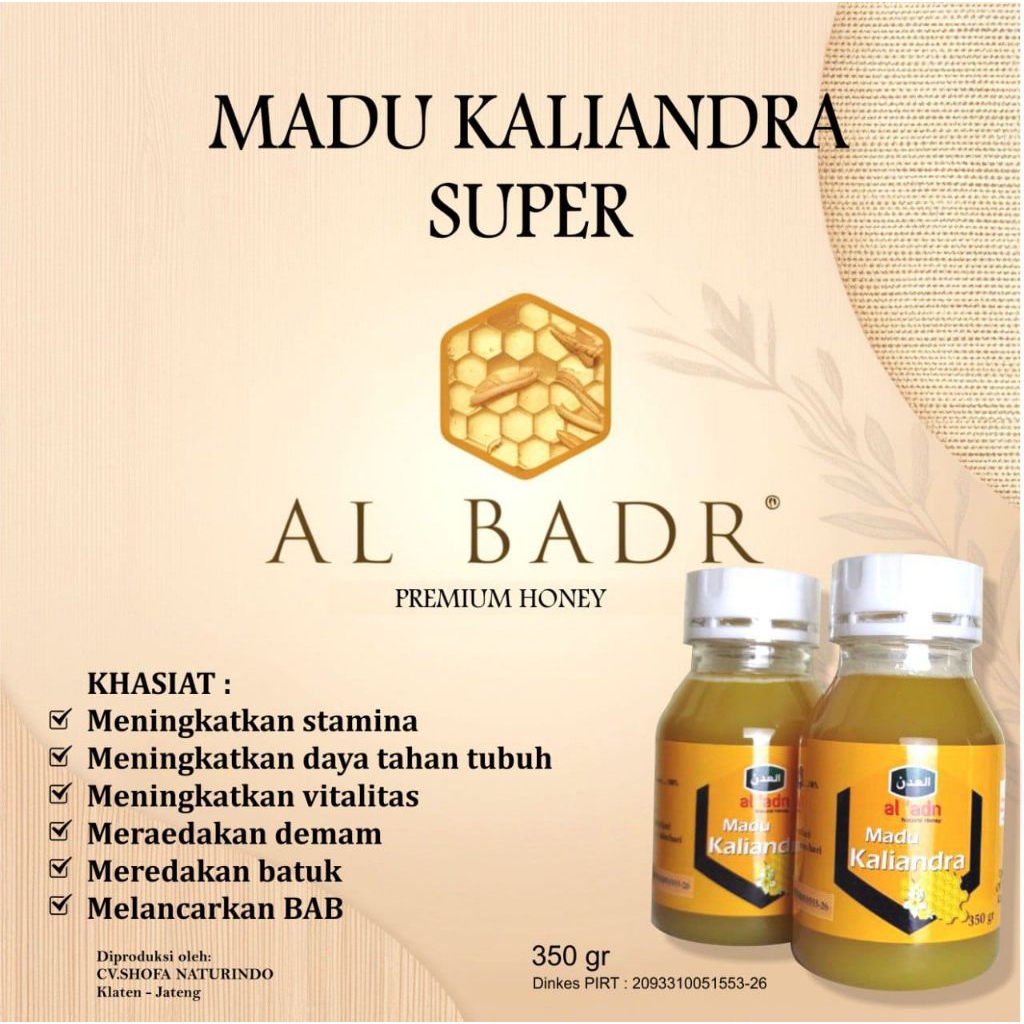 

Madu Kaliandra pure honey 350 gr madu asli