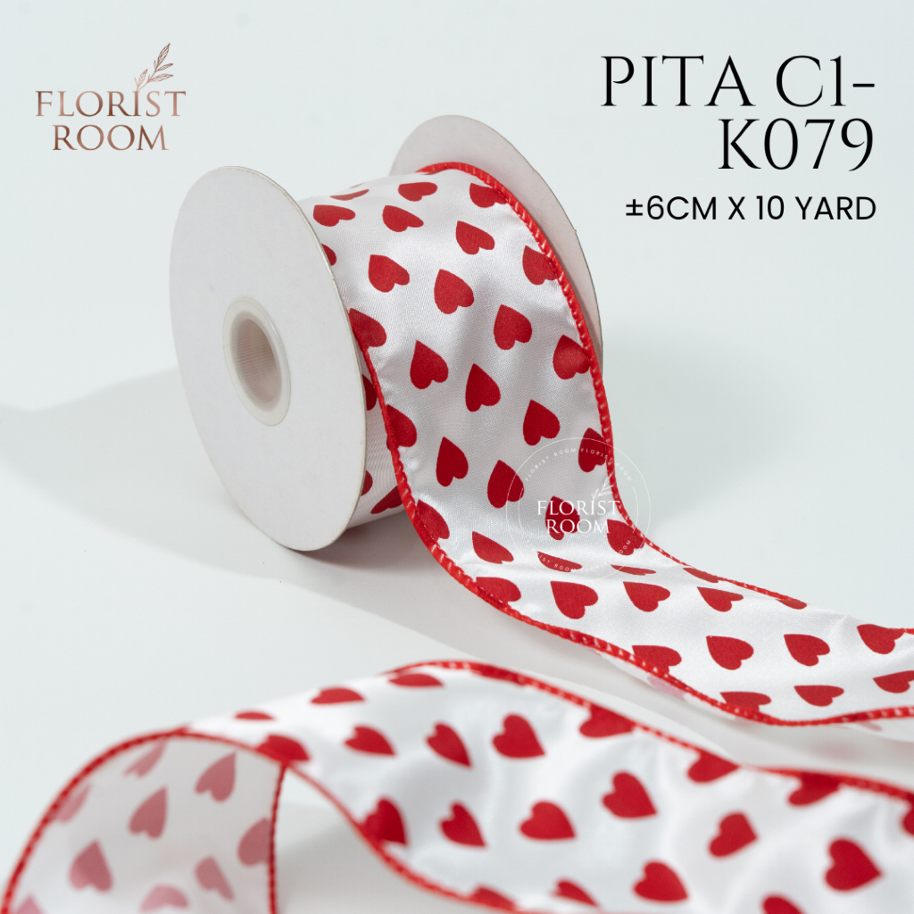 

Pita C1-K079 - 6 cm x 10 yard - Love Ribbon - Valentine - Anniversary