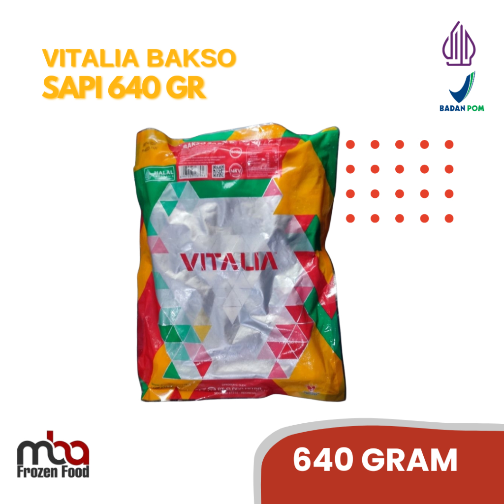 

Baso / Bakso Vitalia 640gr by Bernardi /Bakso /Baksosapi /Pentol /Dagingsapi /Daging /Baso /Frozenfood /Sapi /Meatball