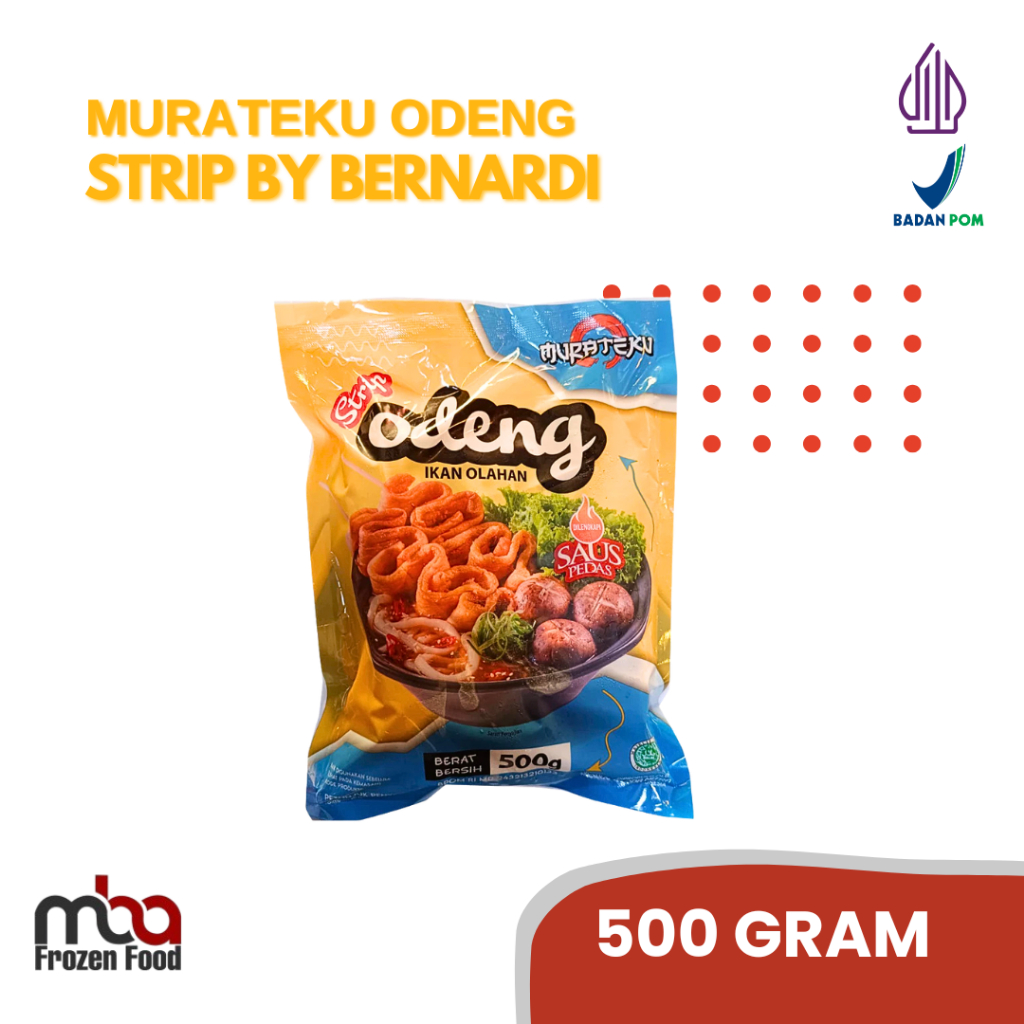 

Murateku Odeng (STRIP) Olahan Ikan by Bernardi 500 Gram /Ikan /Fishcake /Kueikan /Steamboat /Bakaran /Sate /Camilan /Makananringan /Frozenfood /Olahanikan /Korea /Soup /Nugget