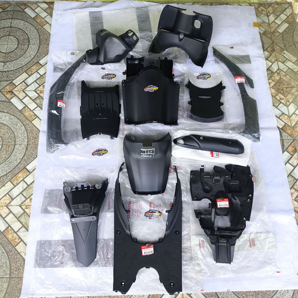 cover body bodi kasar set fullset Honda spacy karbu spacy fi injeksi original AHM