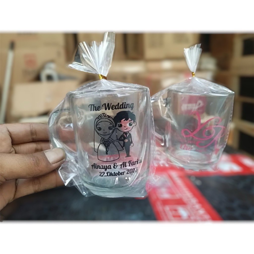 Souvenir Gelas CG, Souvenir Gelas Kopi Sablon