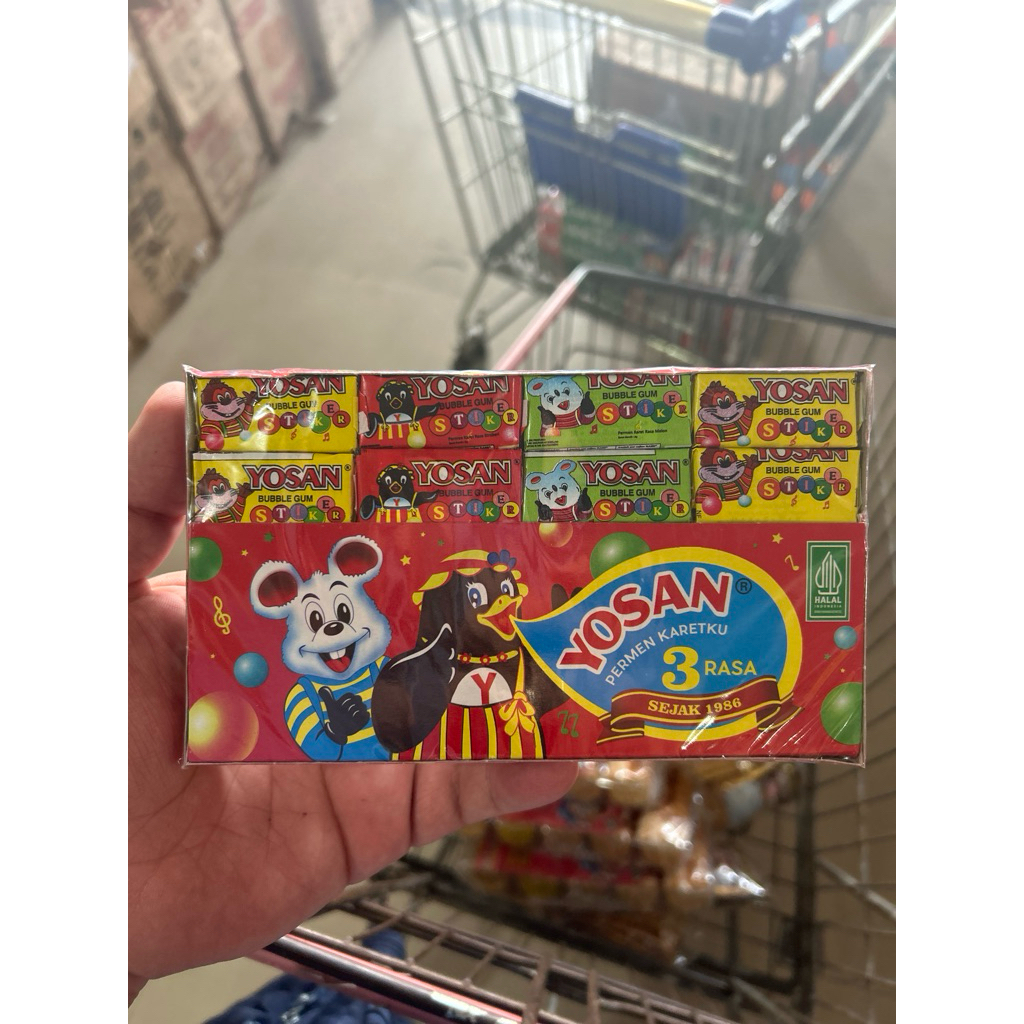 

Yosan Permen karetku 3 rasa isi 60pcs