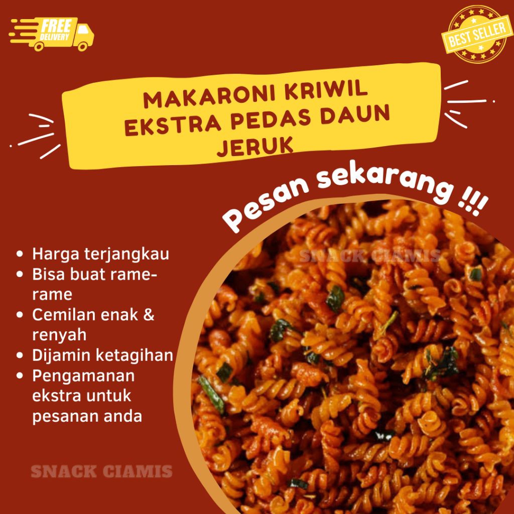 

MAKARONI KRIWIL 250 GRAM - JAGONYA NGEMIL