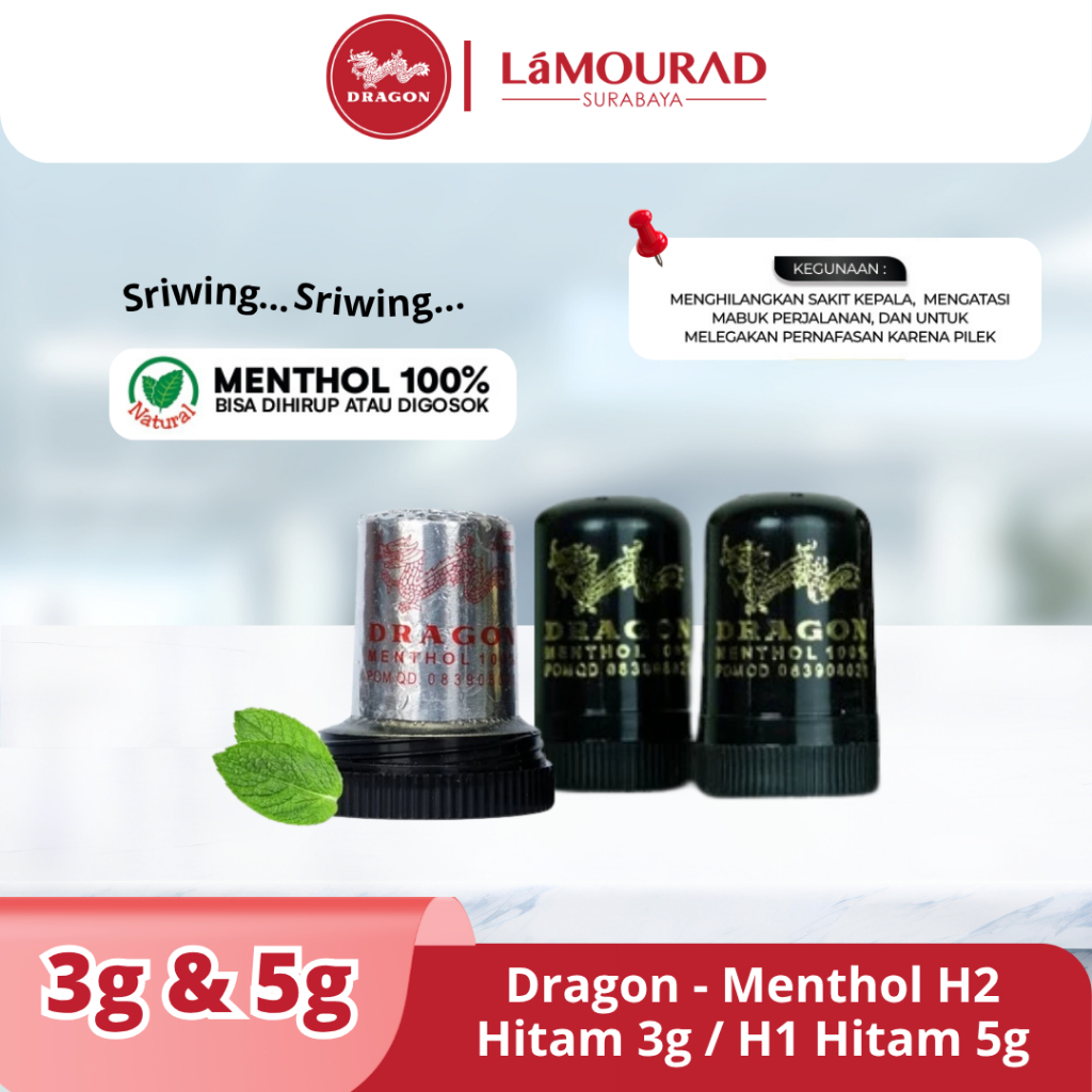 Dragon Menthol HAP H1 5gr | Dragon Menthol HAP H2 3gr | Menthol Gosok