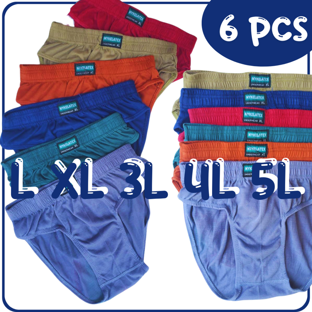 6 PCS CELANA DALAM COWOK CD PRIA KARET KECIL MURAH HARIAN OEMAH DALEMAN99