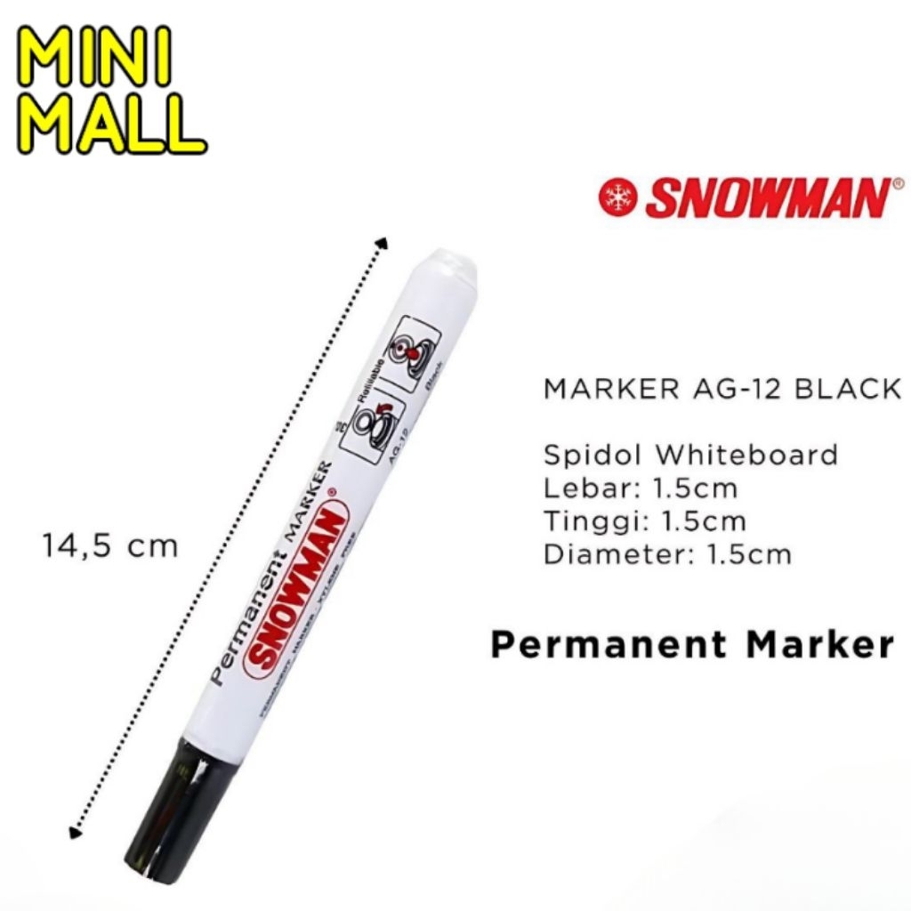 

Spidol Snowman Permanen Marker A140