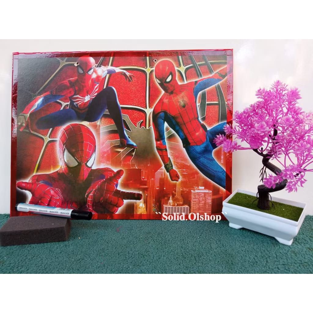 

Papan tulis white board ukuran 30x40cm/Papan tulis karakter/papan tulis anak