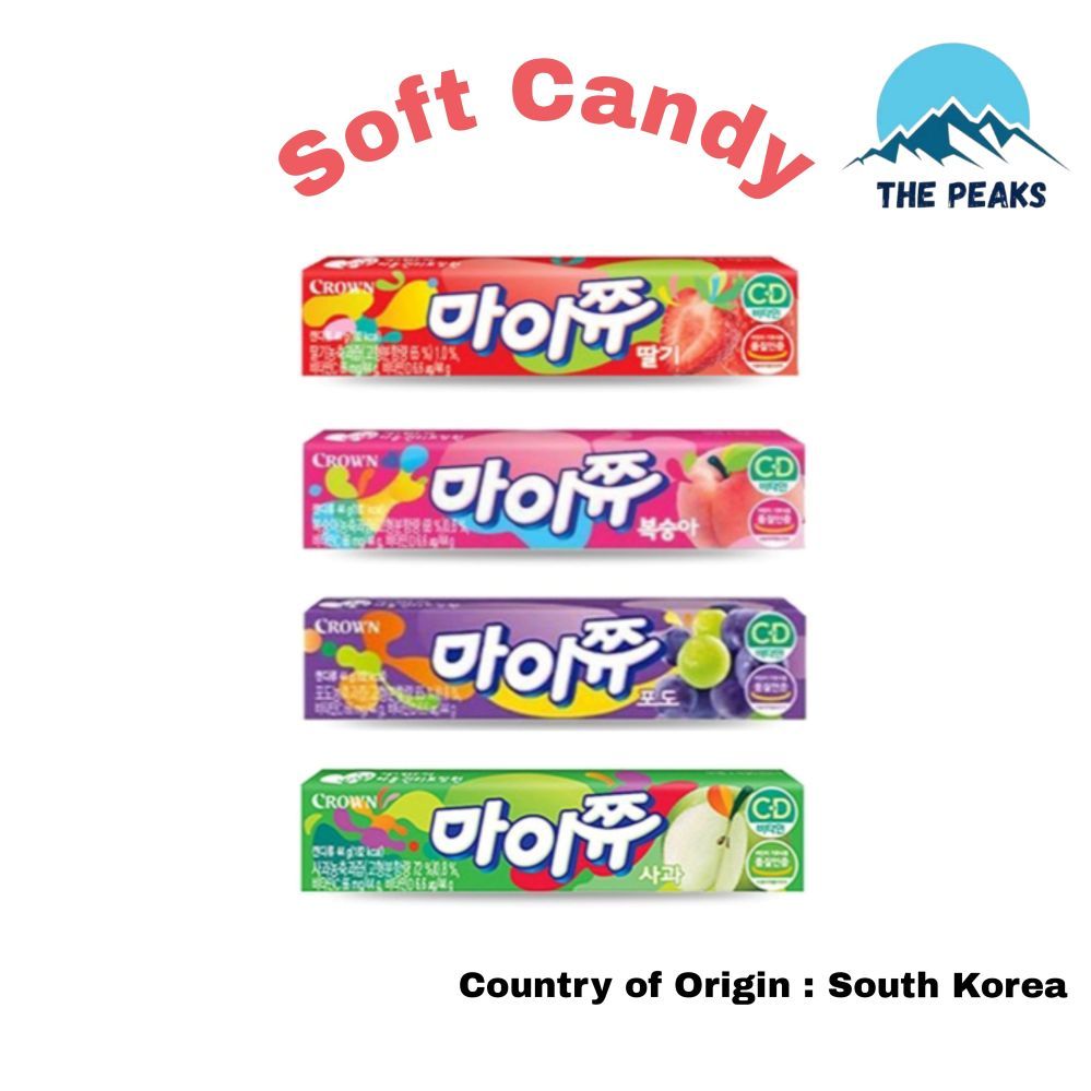 

( The Peaks ) Soft Candy permen crown my chew candies made in korea