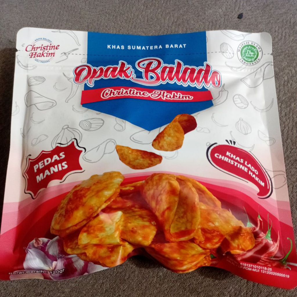 

Kerupuk Opak Balado Pedas Manis 120 gram
