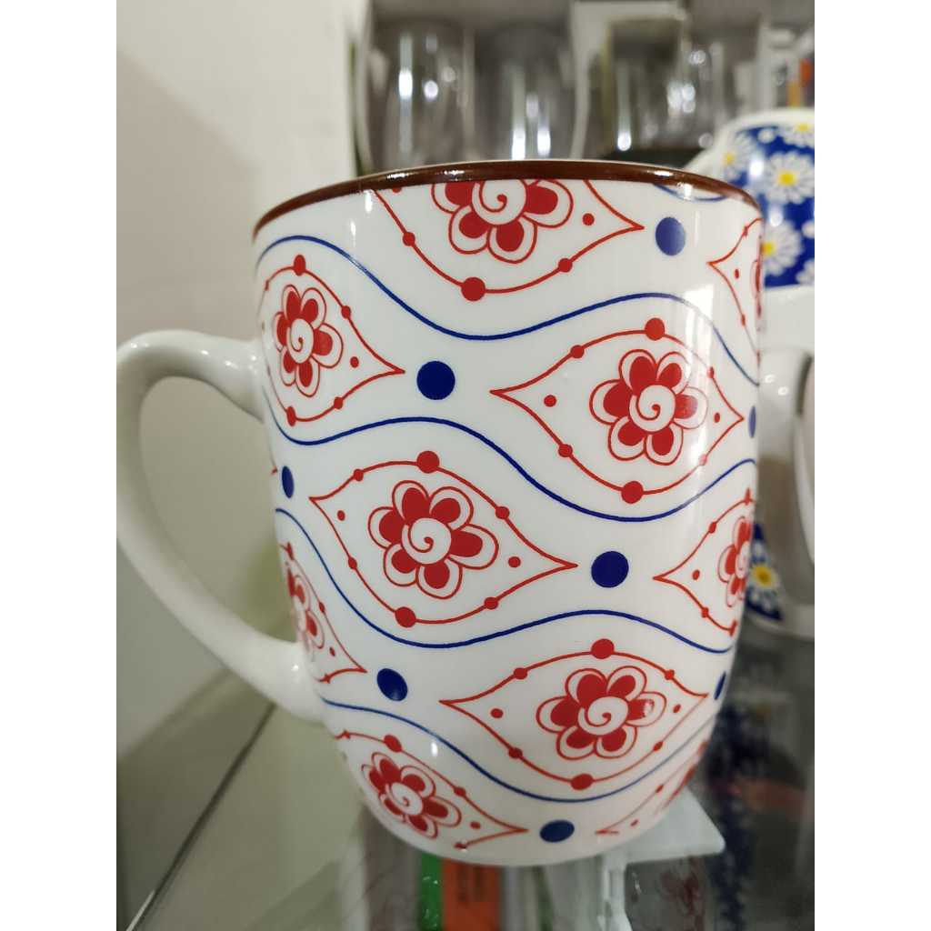 MUG KERAMIK 12  OZ NK NAKAMI / MUG KERAMIK BUNGA