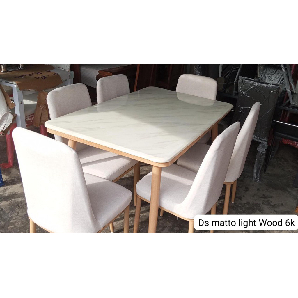 Meja Makan Marmer 4 Kursi