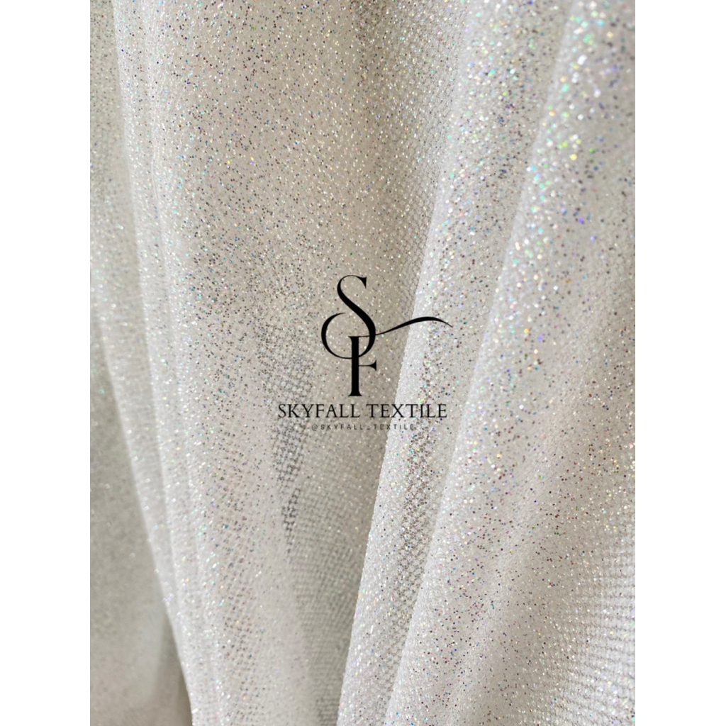 TULLE GLITTER BW