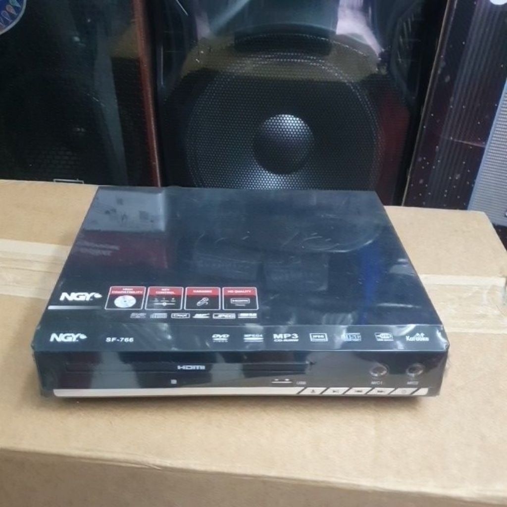 NEW DVD Player NAGOYA HDMI SF 766 Mini 16 Oktaf Nada Key Control Karoeke ORIGINAL GARANSI RESMI