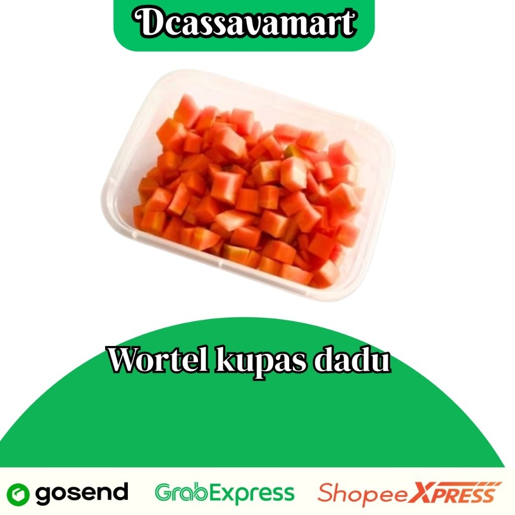 

sayuran fresh Wortel Potong 150gr - paket instan 1jam sampai