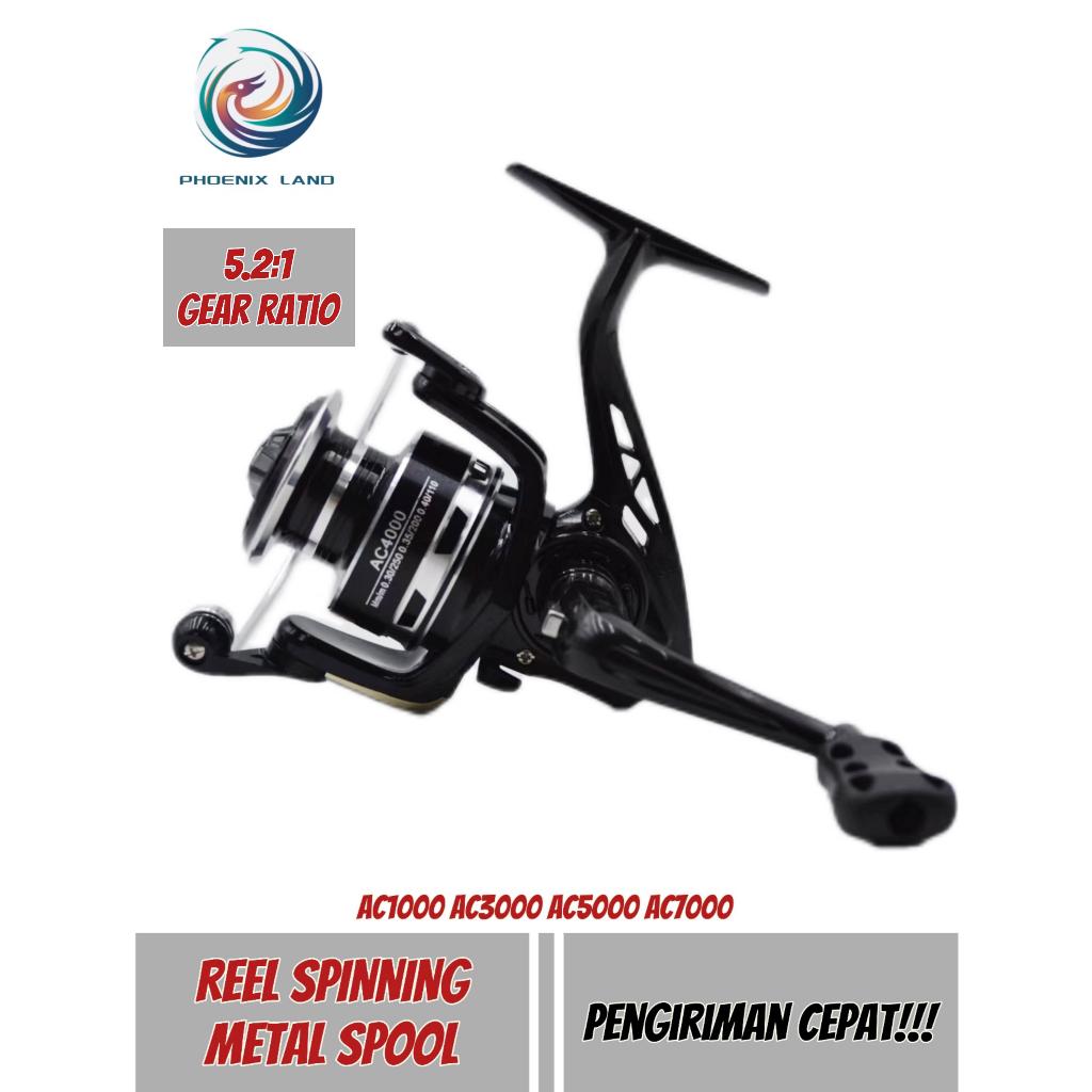 Reel AC1000-7000 Power Handle Gulungan Pancing Logam Gulungan Pancing Laut Reel Pancing Metal AC1000