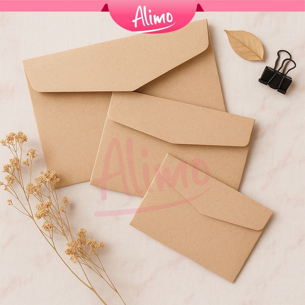 

Alimo Amplop B7 Amplop Vintage / Amplop Undangan Kraft Vintage