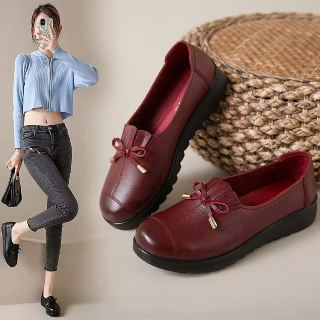 Clarisse Sepatu Wanita Flat Shoes Wanita  Loafers Wanita Docmart wanita Cozy Mules