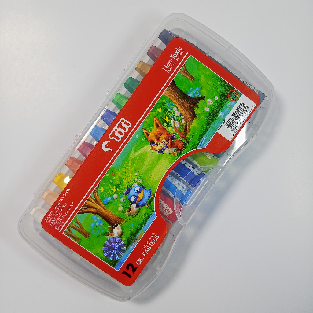 

Crayon Krayon Minyak Oil Pastel Titi Isi 12 Warna