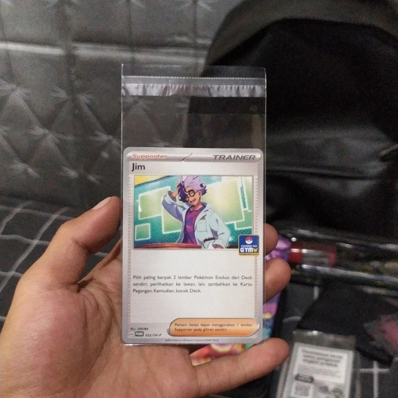 ( Habis ) Kartu Pokemon ID Jim ( Supporter ) - Promo Gym Promo 022/SV-P