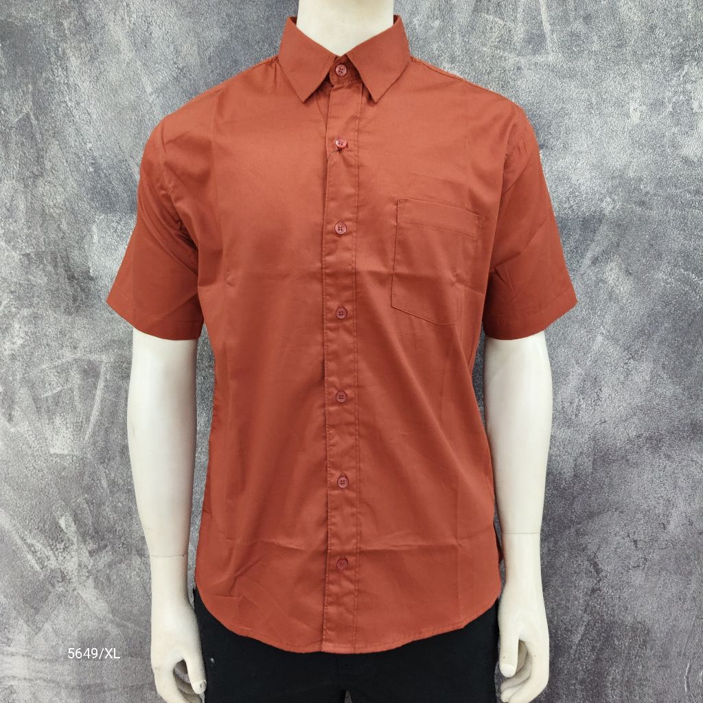 Kemeja Polos Lengan Pendek Pria TOPTEN ORIGINAL