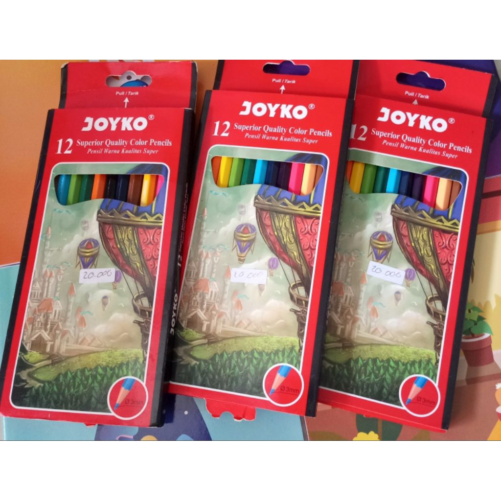 

PENSIL WARNA / PINSIL WARNA JOYKO ISI 12WARNA