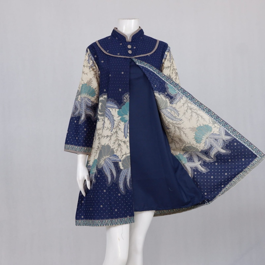 Tunik batik wanita pias glenca,bahan katun,ada pias depan,bisa couple &seragam