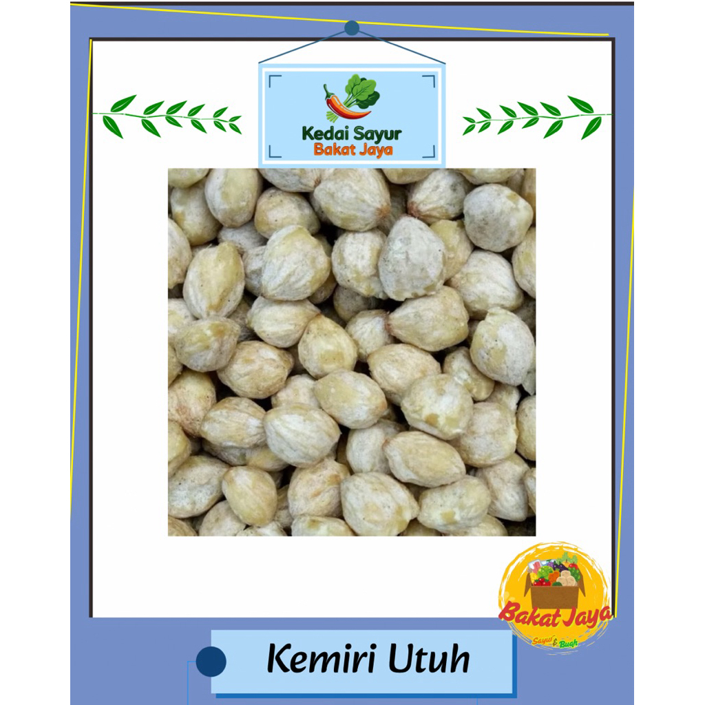 

Kemiri utuh / pecah - Netto 50gr