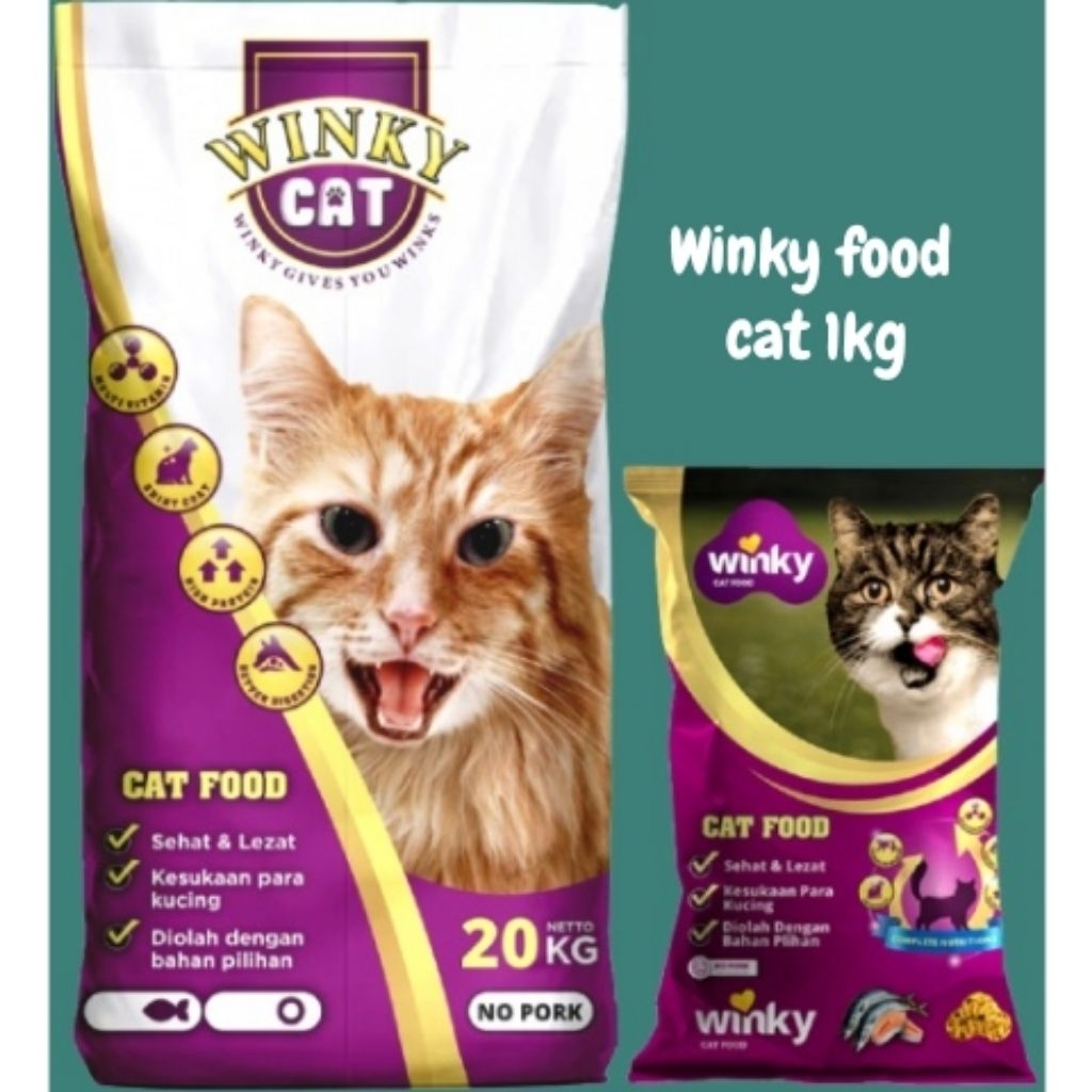 Winky Cat Food 1kglWinky Pakan Kucing 1kglMakanan Kucing