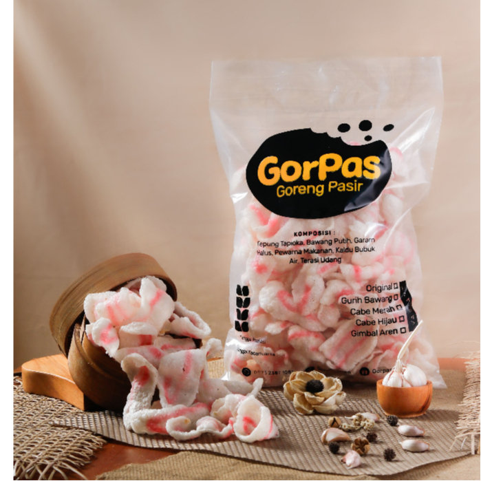 

Kerupuk Pasir Original bebas kalori - Usek Cemilan 250 gram