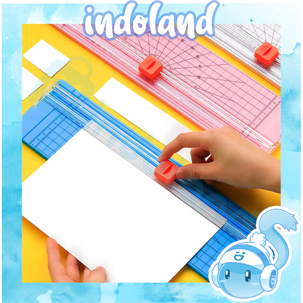 

☀INDOLAND☀ Alat Potong Kertas Paper Cutter Paper Trimmer Kertas A4 Pemotong Kertas Portabel | Pemangkas Kertas Dengan 5 Pisau Pemotong R1252
