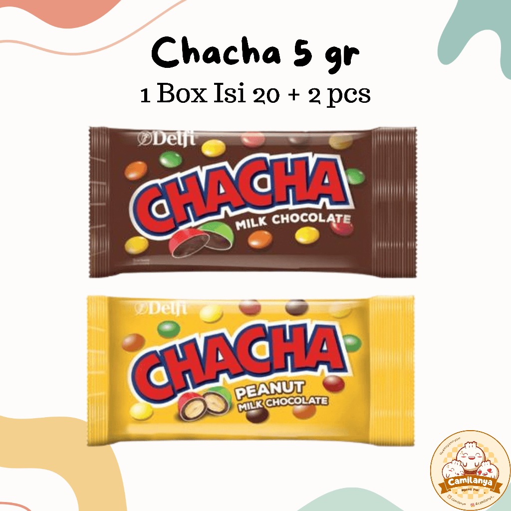 

Delfi Permen Cha Cha Chacha Cokelat 5 gr 1 Box Isi 22 pcs