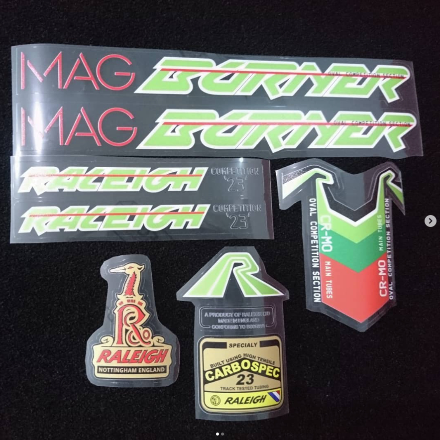 Decal Stiker BMX Old Skool Raleigh Mag Burner