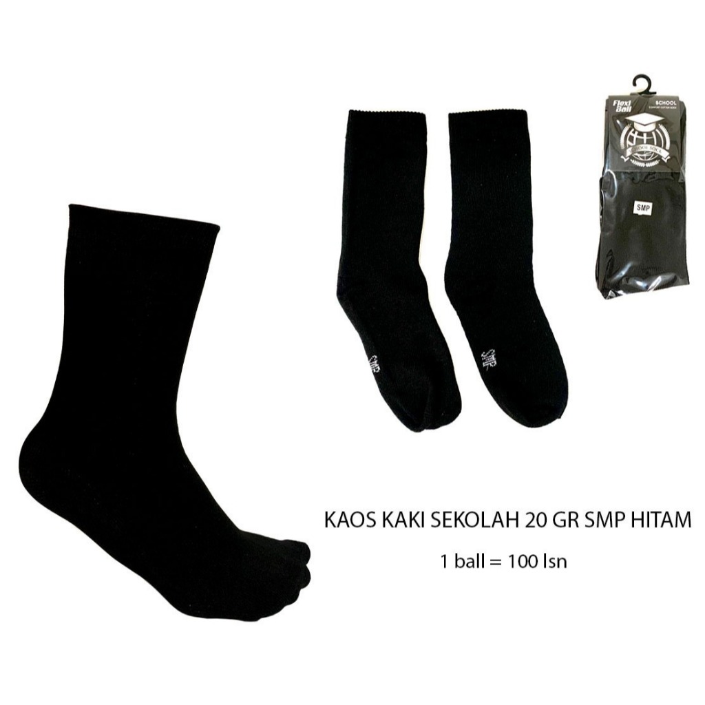 Kaos Kaki Anak Sekolah SMP Poliester 1 Lusin / Kaos Kaki Sekolah Panjang 12 Pasang / Kaos Kaki Sekol
