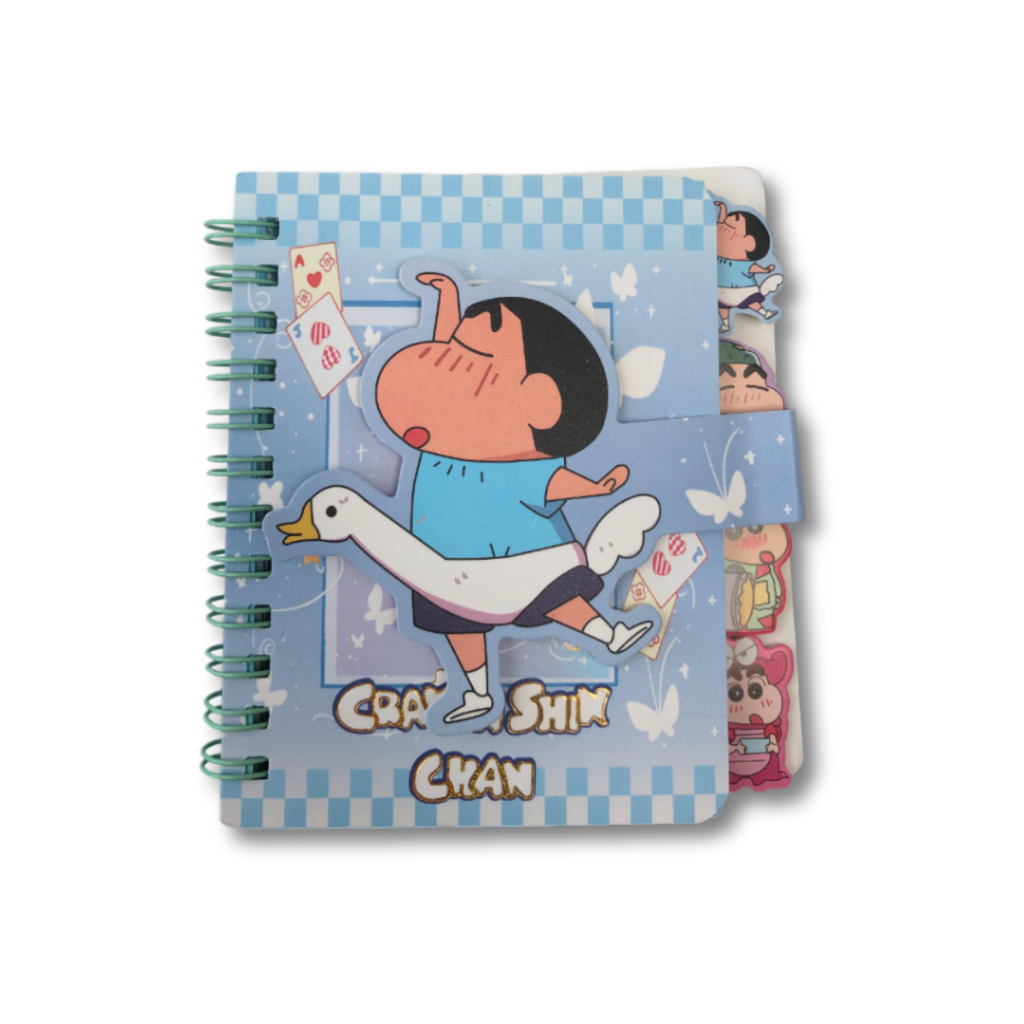 

Buku Tulis Kecil Lucu Crayon Shinchan Warna Biru, Mini Notebook A7 Karakter Kartun Anak Sinchan, Hadiah Ulang Tahun untuk Anak