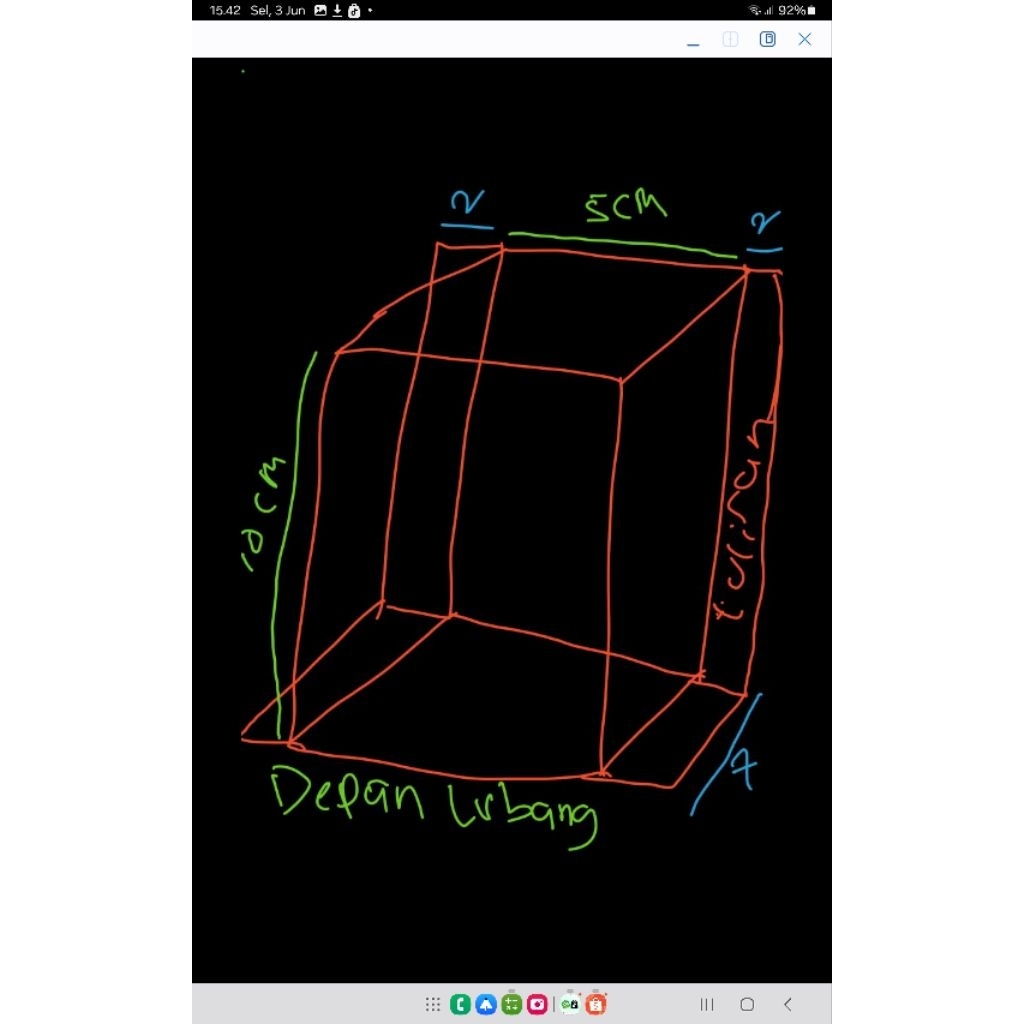 

akrilik tempat kartu antrian 2mm bening