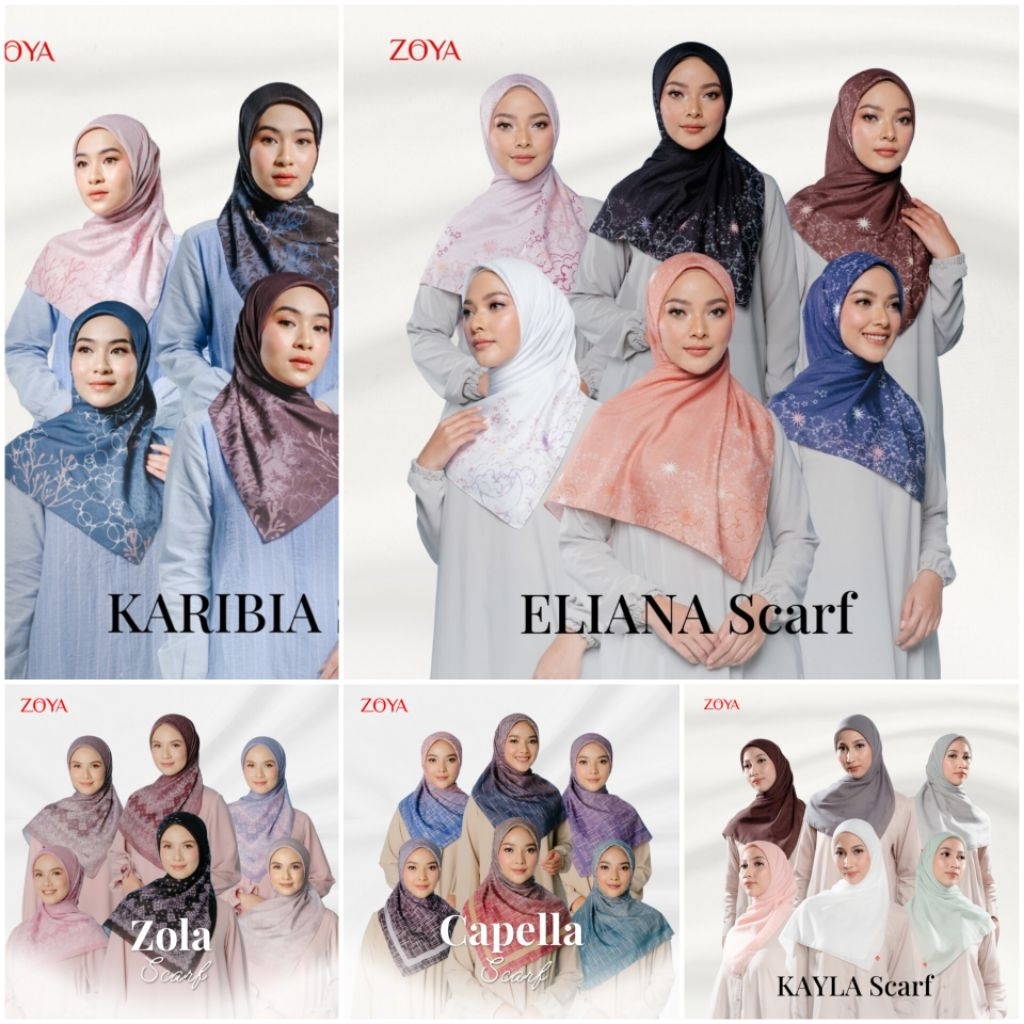 [NEW & ORI] Zoya AMARAN Scarf/ ZOLA Scarf/ KARIBIA Scarf/ CAPELLA Scarf/ ELIANA Scarf/ KAYLA Scarf