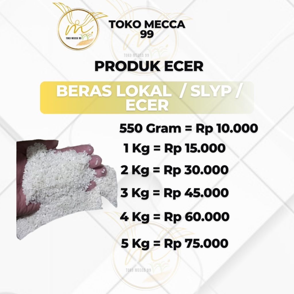 

BERAS LOCAL / PRODUKSI PETANI / Tanpa Merk