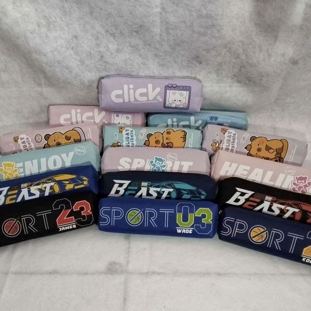 

Kotak Pensil Pouch Bag Tas Kosmetik Kain Resleting