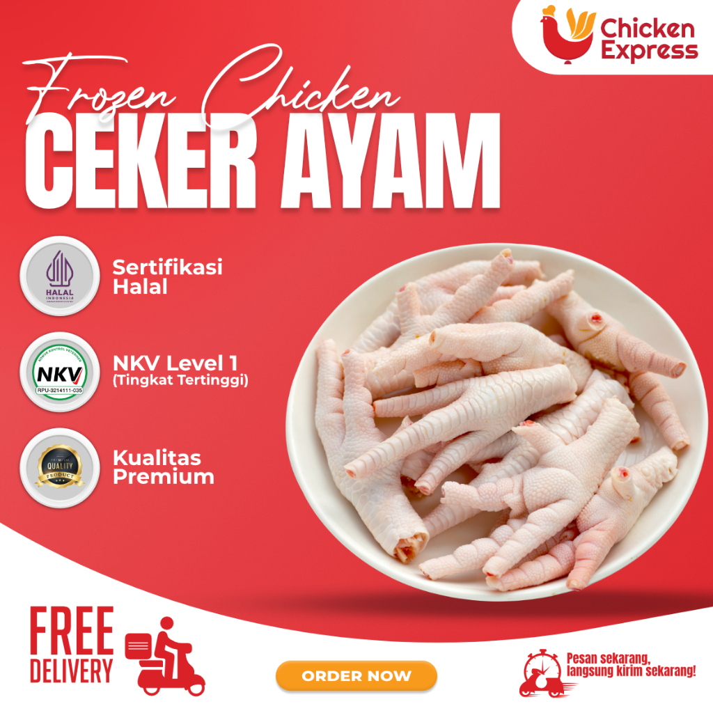 

Ceker Ayam Frozen Premium 500gr | Kirim Cepat, Siap Masak