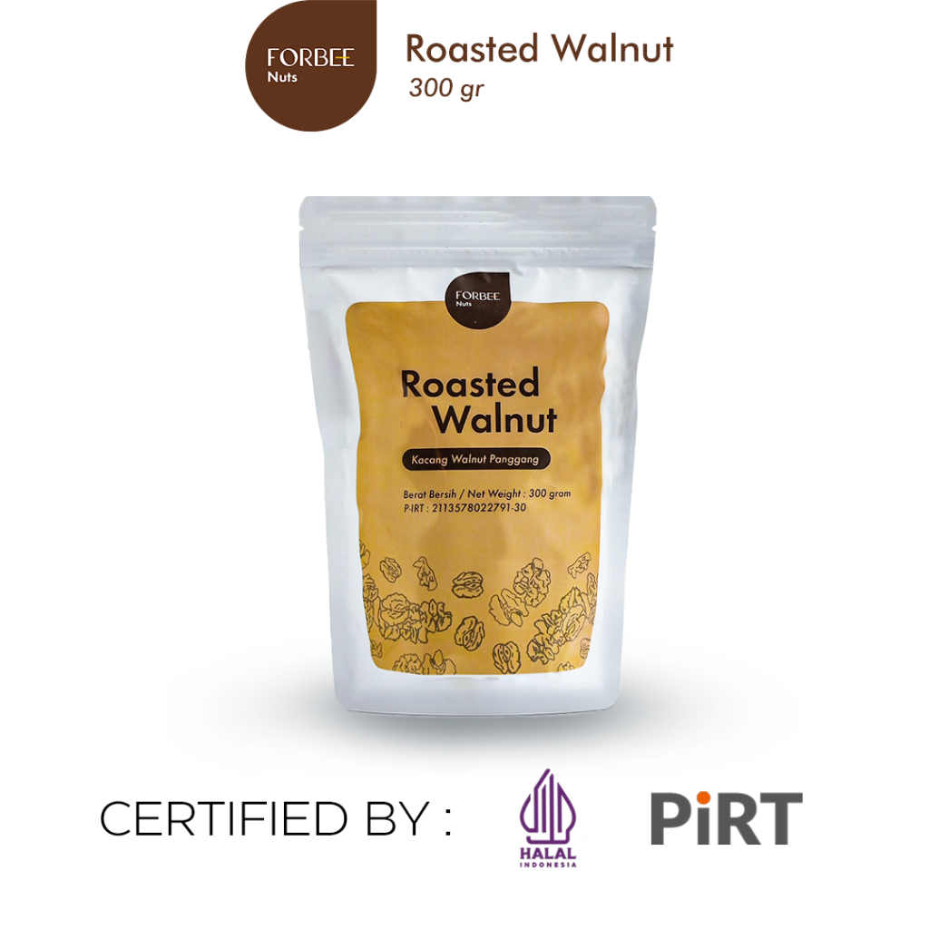 

Kacang Walnut Panggang Pouch Forbee 300g | Cemilan Sehat Kacang Kacangan Kaya Nutrisi Omega-3 dan Serat