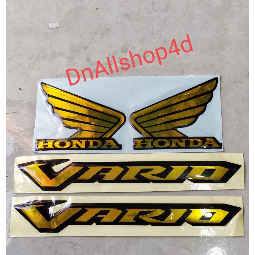 Diskont Emblem Sayap Honda Vario 1 Set Emblem Motor Honda Vario