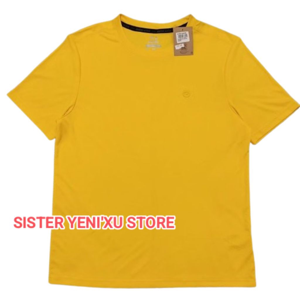 Kaos Astec Jem Pria Sport Dryfit Tshirt Men YELLOW (Size S,M) ORIGINAL STORE 100%